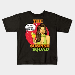 The Suspish Squad- Heavy on My Noggin- Sassy Confident Woman Kids T-Shirt